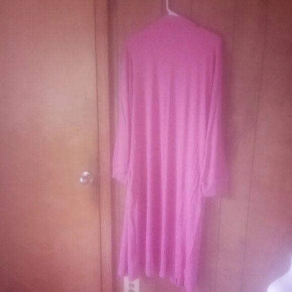 Discount Divas  Plus Size Pink Belted Bathrobe Housecoat Size L NEW - Picture 4 of 4